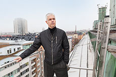 Andreas Lönnroth är medlem i föreningen och driver projektet – möjligt då han också är arkitekt. Foto: Johan Jeppsson